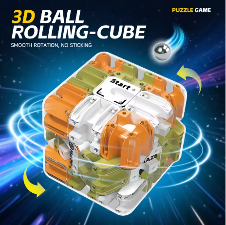 Rubik's Cube Ball Maze Puzzle Toy