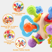 Manhattan Silicone Rattle & Teether Ball