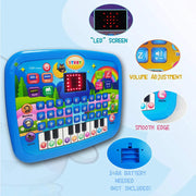 2-in-1 Kids Learning Tablet & Keyboard Toy