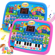 2-in-1 Kids Learning Tablet & Keyboard Toy