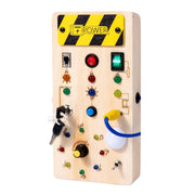 Montessori Wooden LED Light Busy Board