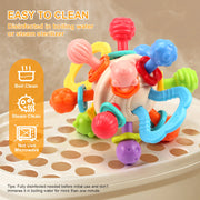Manhattan Silicone Rattle & Teether Ball