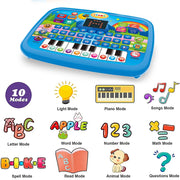 2-in-1 Kids Learning Tablet & Keyboard Toy