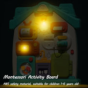 Montessori Busy Board with Music & Lights