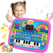 2-in-1 Kids Learning Tablet & Keyboard Toy