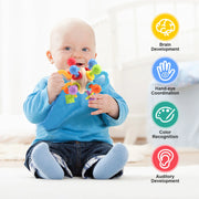 Manhattan Silicone Rattle & Teether Ball