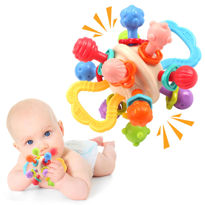 Manhattan Silicone Rattle & Teether Ball