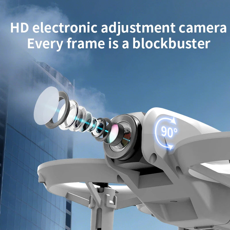 New H135 Mini Drone WIFI FPV Hover Professional 4K Camera Pocket Coloful Lights Dron Rc Plane Foldable Quadcopter RC Toys Gifts