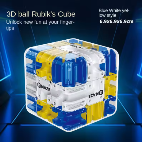 Rubik's Cube Ball Maze Puzzle Toy