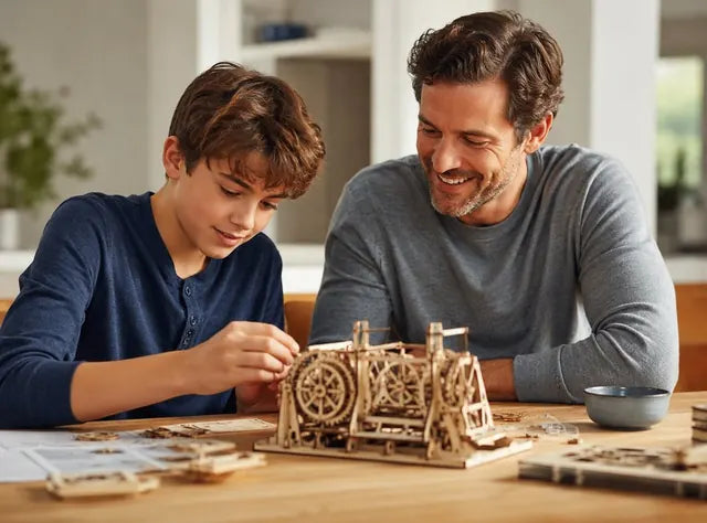 Older child focused on a detailed screen-free activity